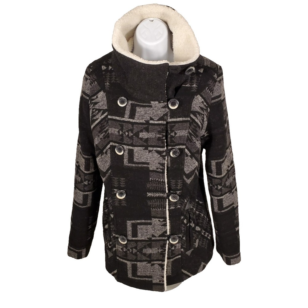 Panhandle Powder‎ River Outfitters Women's M Black Coat Jacquard